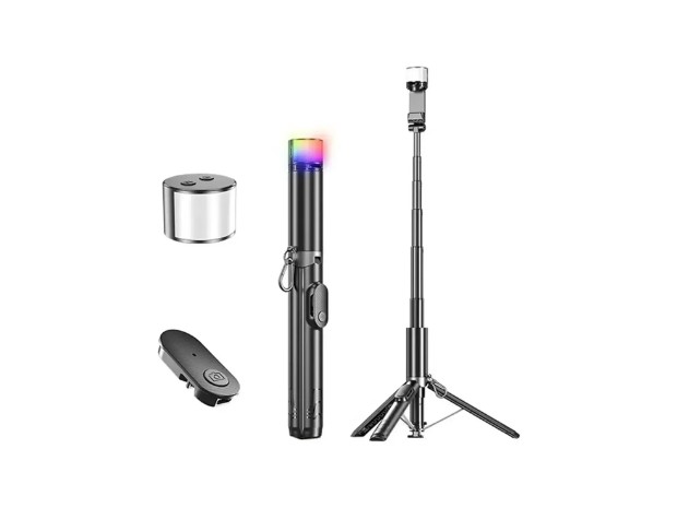 &uu TRIPODE CELULAR Y GOPRO + BT 1,8MTS WEP-P27-D